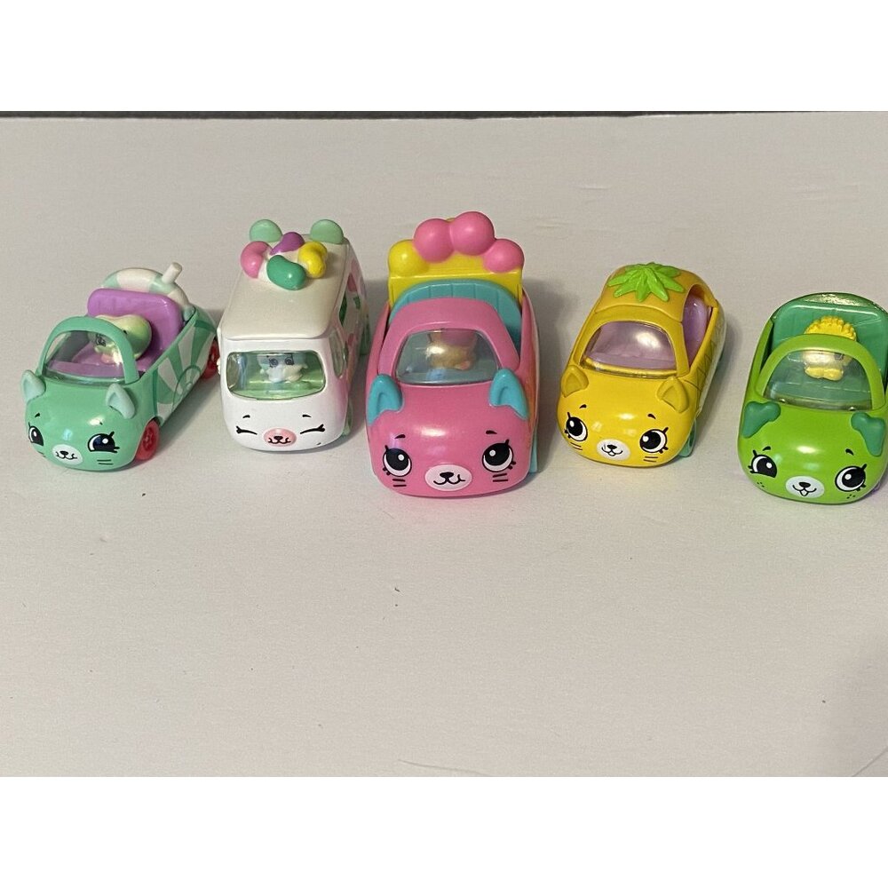 Shopkins Cutie Cars Assorted Set Of 5 Kids Die Cast Collectibles